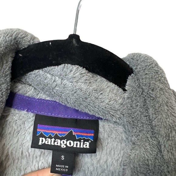 Patagonia Re-Tool Snap-T Pullover Fleece Jacket, Size S, Gray/ Purple - Picture 5 of 5